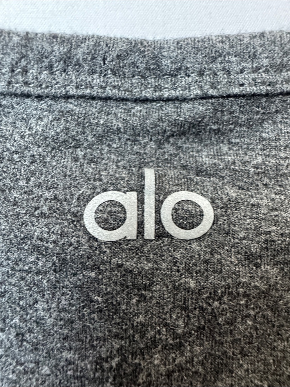 Alo Yoga Cover Tank Twist Front Crop Top Heathered Dark Gray XS - Picture 4 of 9